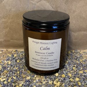 Calm Beeswax Candle